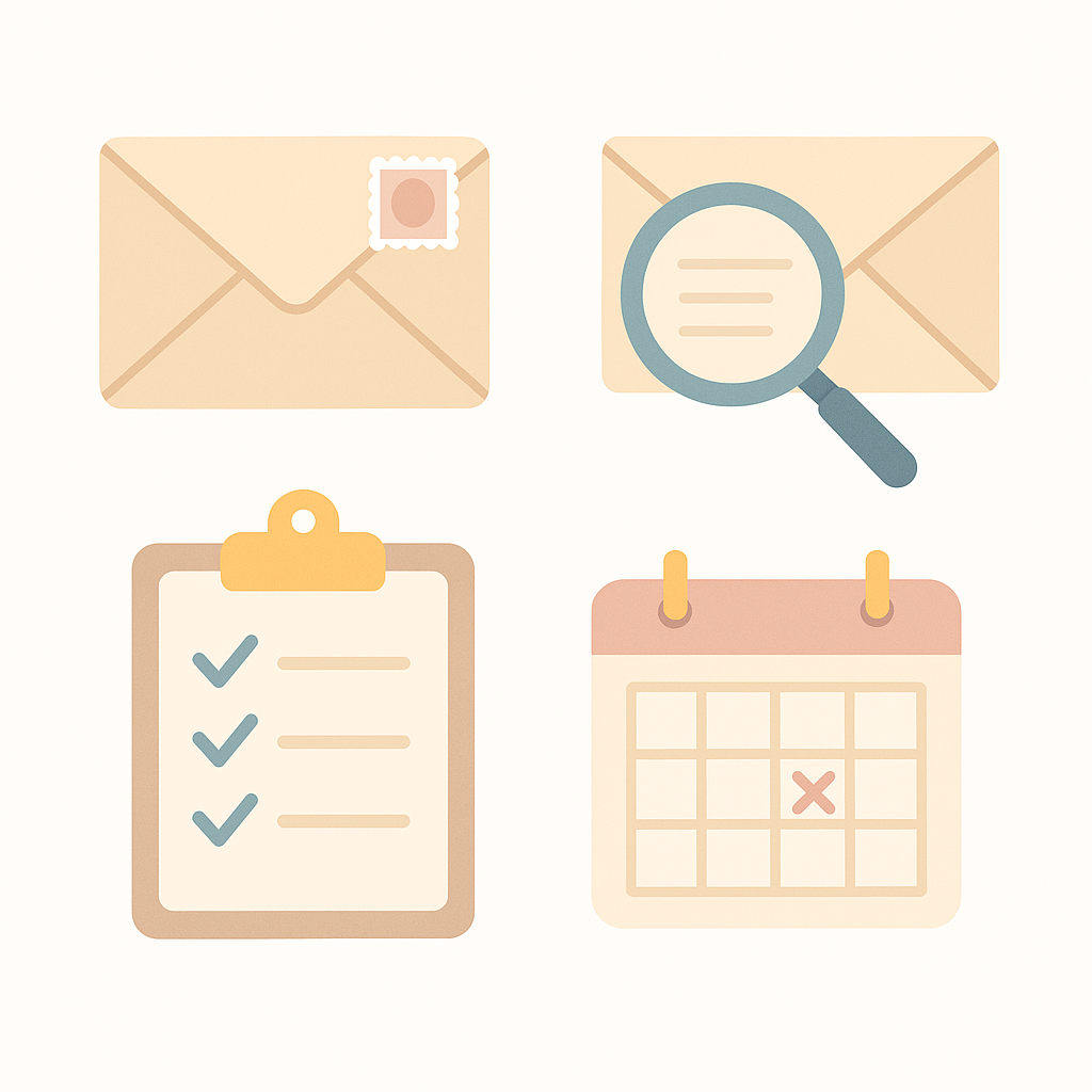 裁判所の郵便(特別送達・訴状)の見分け方と封筒チェックリスト 裁判所の郵便を即判断する封筒チェックリストと到達日証拠化手順