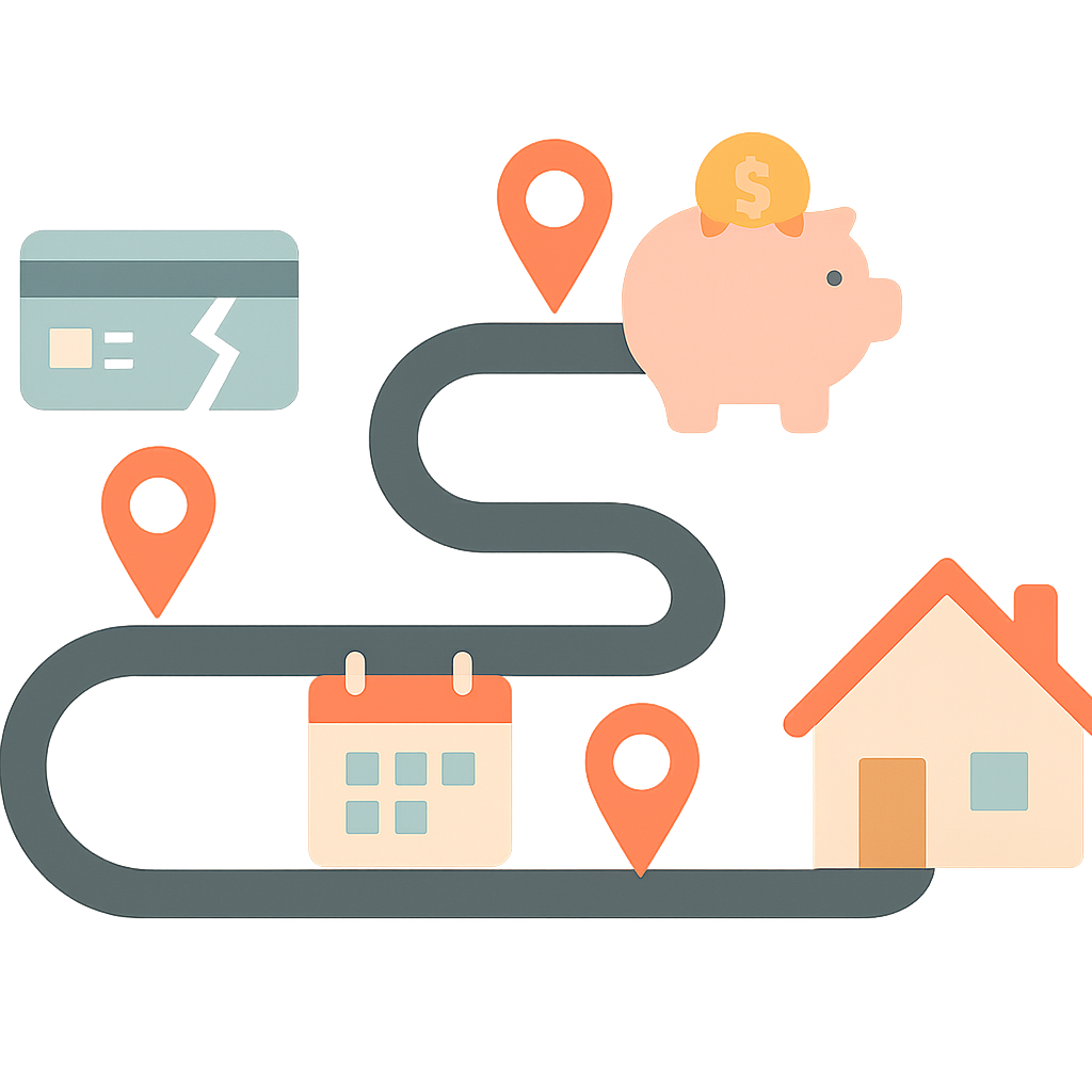 ブラックでも家を買うロードマップ（実例ベース） ブラックでも家を買うロードマップ実例で年数と頭金戦略